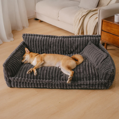 Großes Waschbares Flauschiges Orthopädisches Weiches Hundekissen Hundesofabett - Snoozy Dream